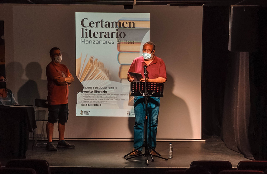 Agustín García Aguado. Premio poesía. III certamen literario Manzanares El Real. 2021.