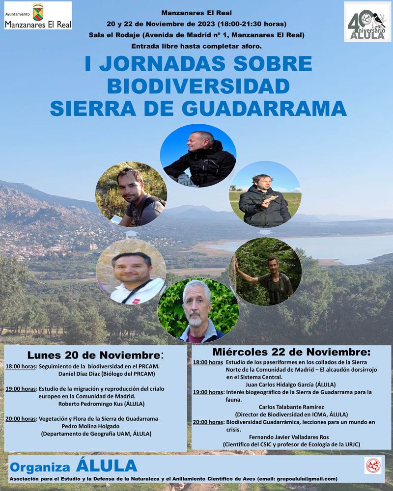 I Jornadas sobre Biodiversidad Sierra de Guadarrama